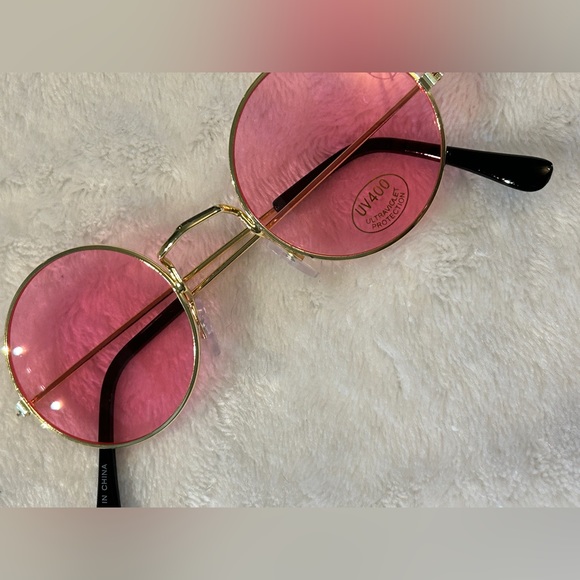 Pink Round Lens Sunglasses - Picture 8 of 11